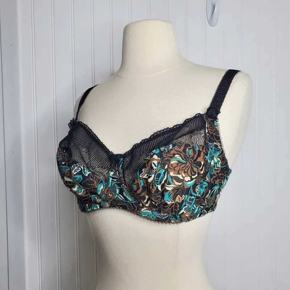 Fantasie Women's Evelyne Underwire Side Support Bra Size 32E Black Lace Comfort